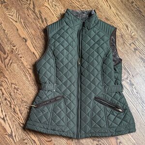 Weatherproof Quilted Dark Green Vest